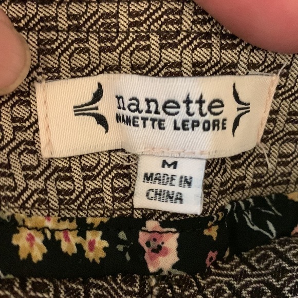 Nanette Lepore camel espresso leggings Sx Med, NWT, quality fabric - Picture 5 of 6